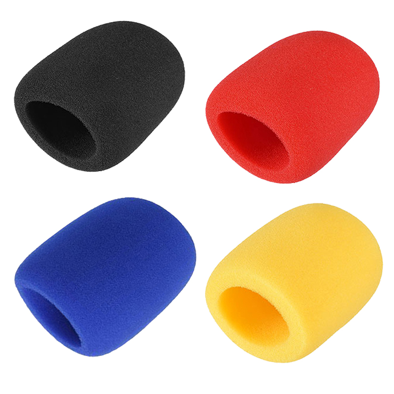 4 Pack Foam Mic Cover Handheld Microphone Windscreen, Quality Sponge Material Makes This the Perfect Pop Filter for your Mic. (4 Color)